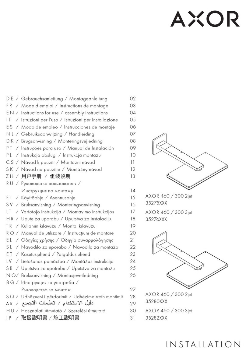Axor 460/300 2jet 35275 Series User manual