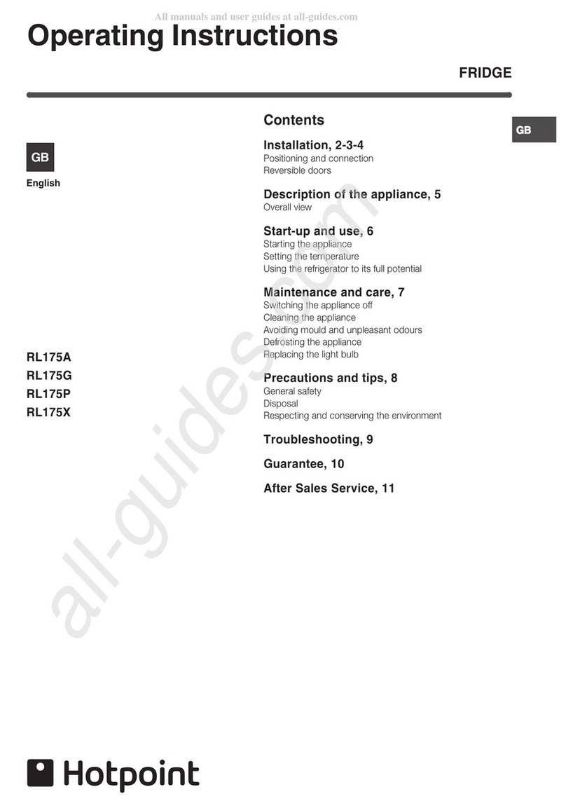 Hotpoint RL175G User manual