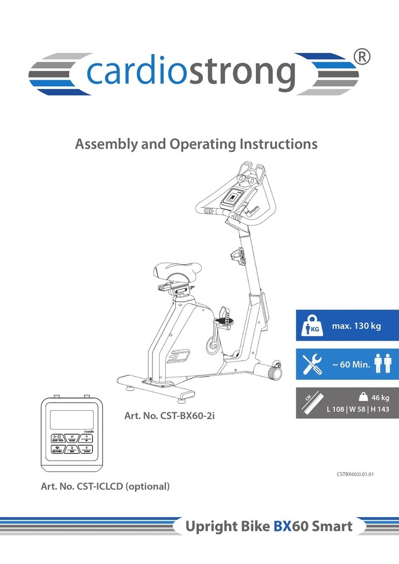 CARDIOSTRONG CST-BX60-2i Assembly and operating instructions