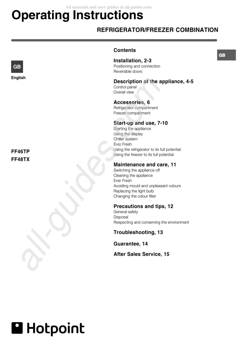 Hotpoint FF48TX User manual