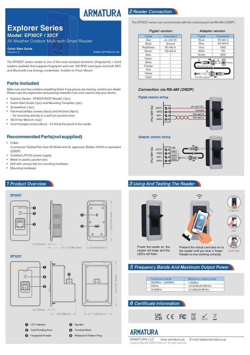 ARMATURA EP30CF quick start guide