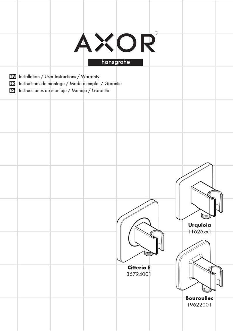 Hans Grohe AXOR Urquiola 11626 1 Series Instruction Manual