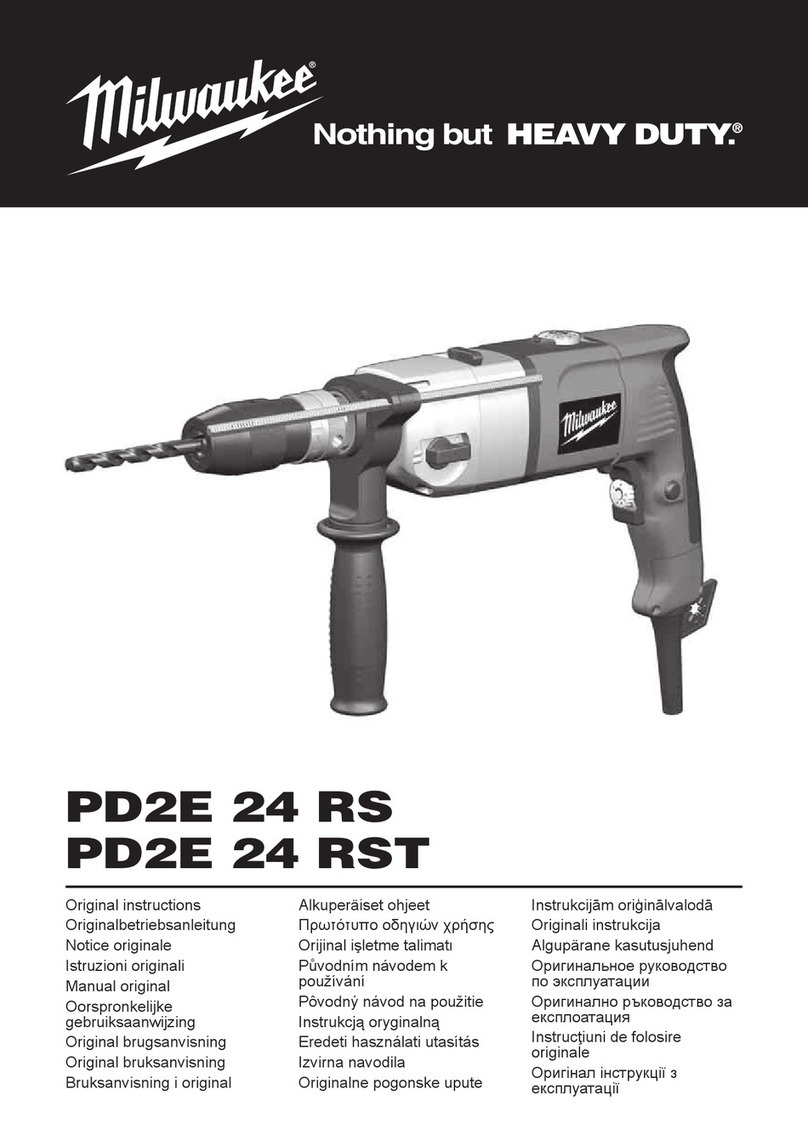 Milwaukee PD2E 24 RST Original instructions
