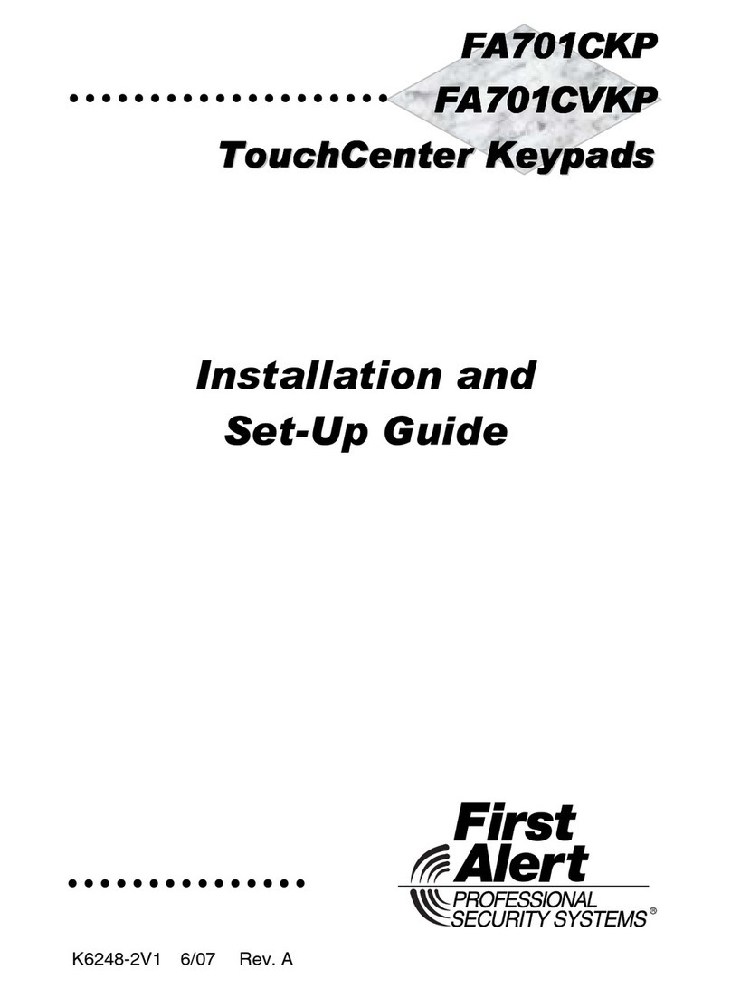 First Alert TouchCenter FA701CVKP Assembly instructions