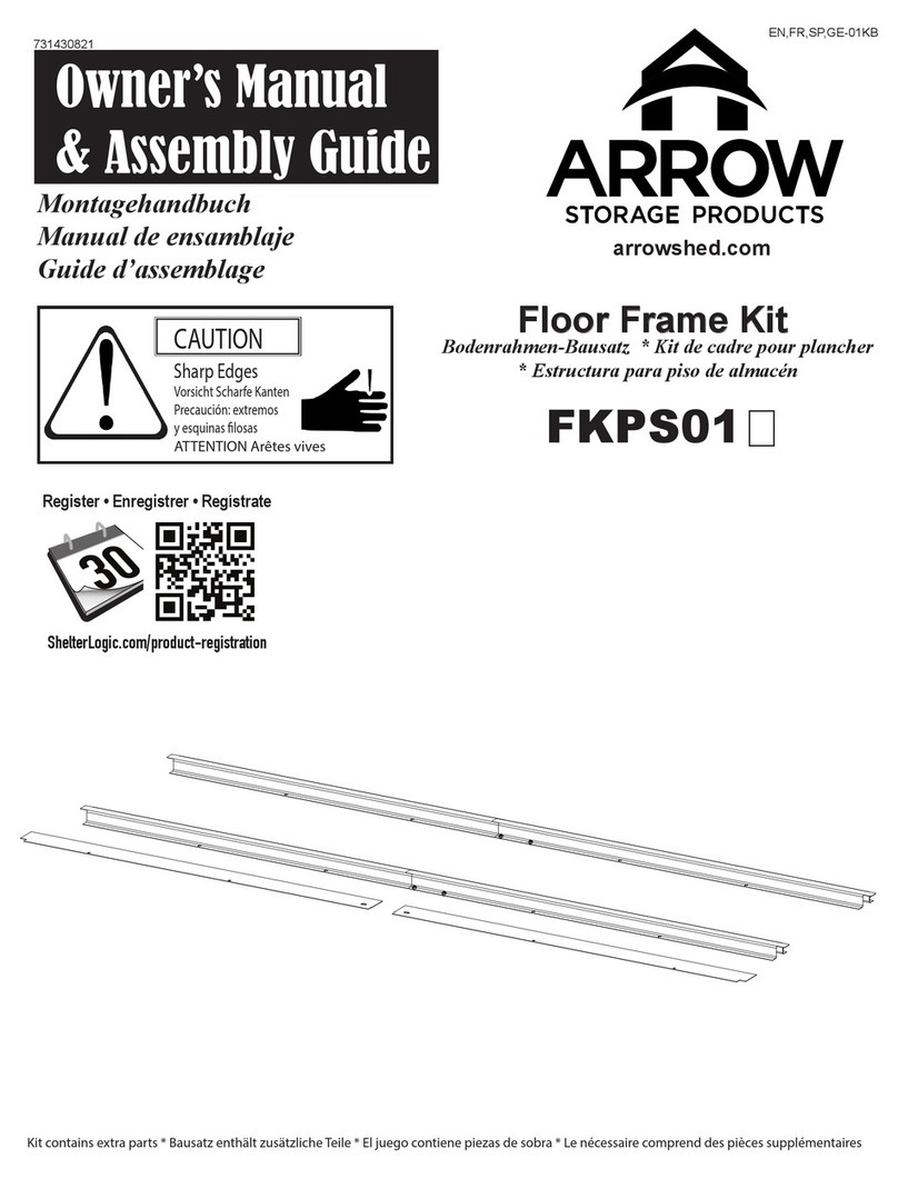 Arrow Storage Products FKPS01 Owner's manual & assembly guide