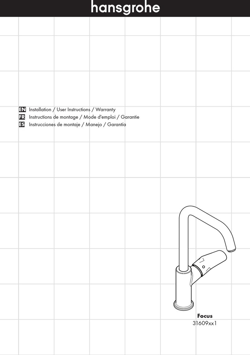 Hans Grohe Focus 31609 1 Series Instruction Manual
