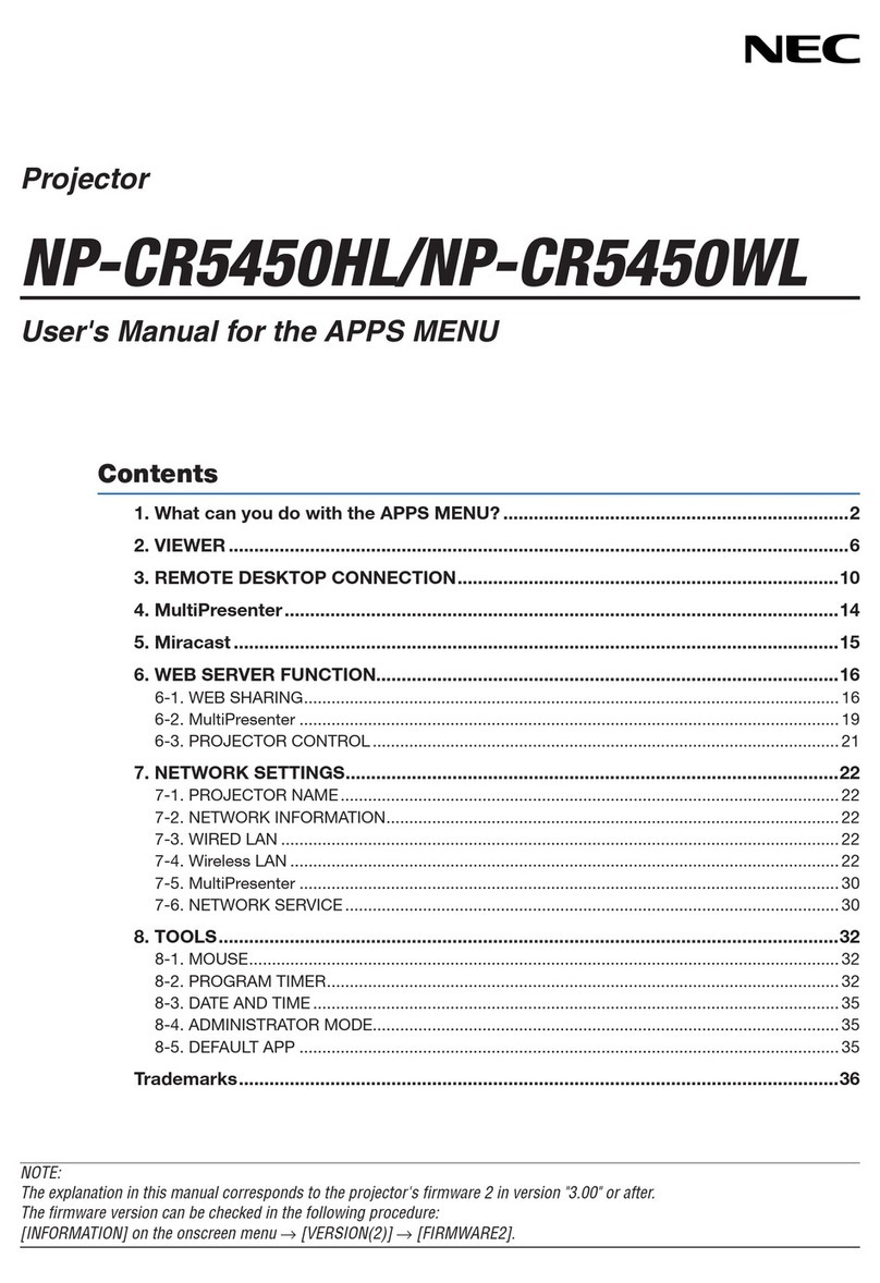 NEC NP-CR5450HL user manual