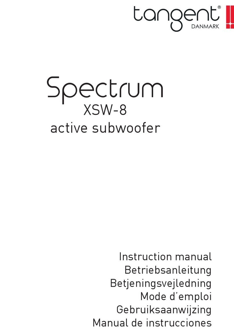 Tangent Danmark Spectrum XSW-8 instruction manual