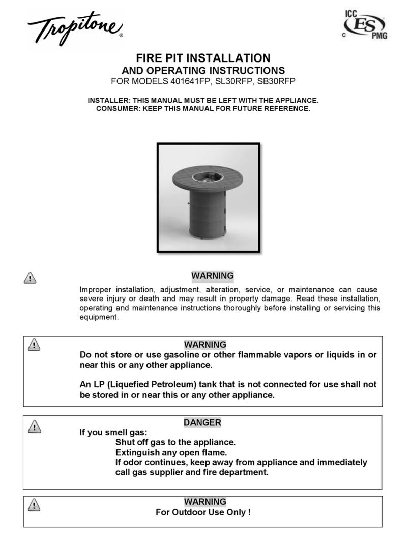 tropitone 401641FP User manual tropitone 401641FP User manual