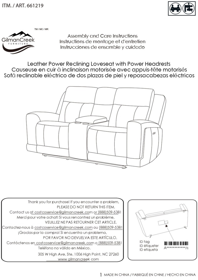 Gilman Creek 661219 Assembly and care instructions