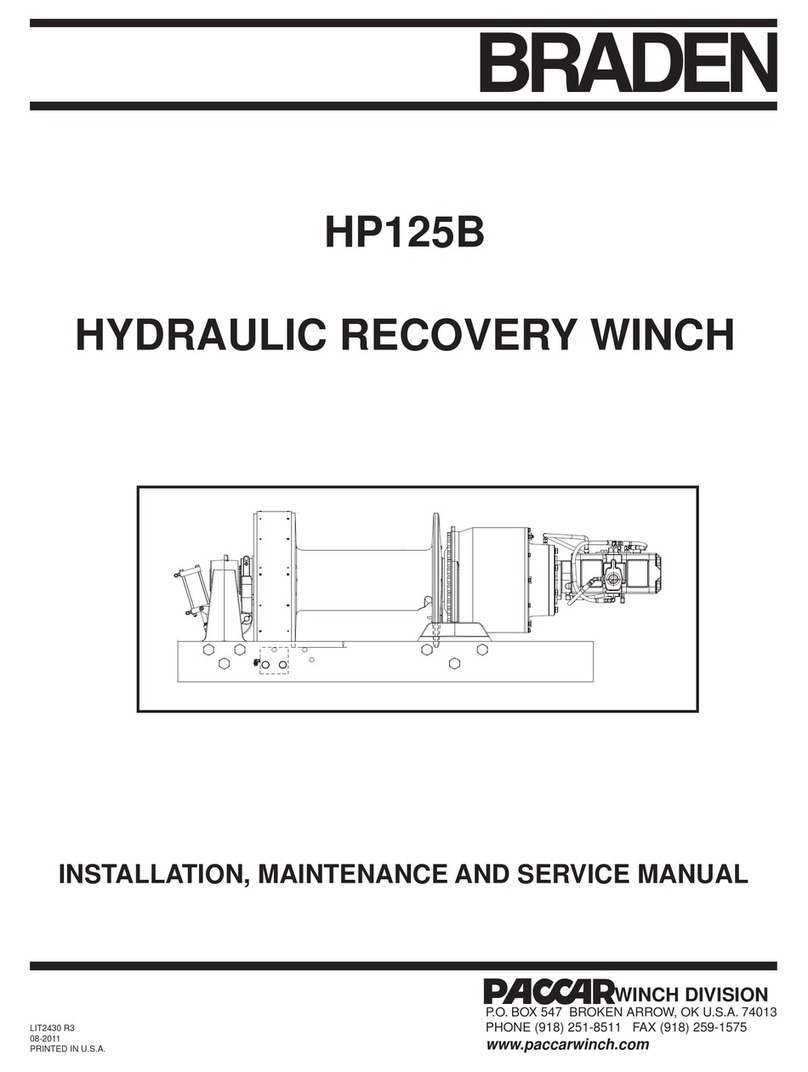 Paccar BRADEN HP125B Manual