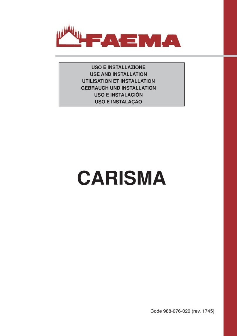 Faema CARISMA S-1 Use and installation