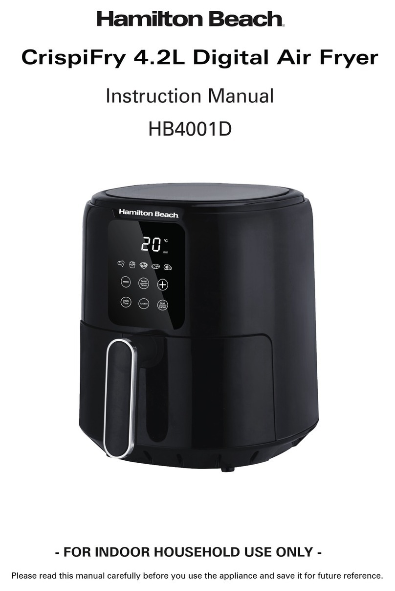 Hamilton Beach CrispiFry HB4001D instruction manual