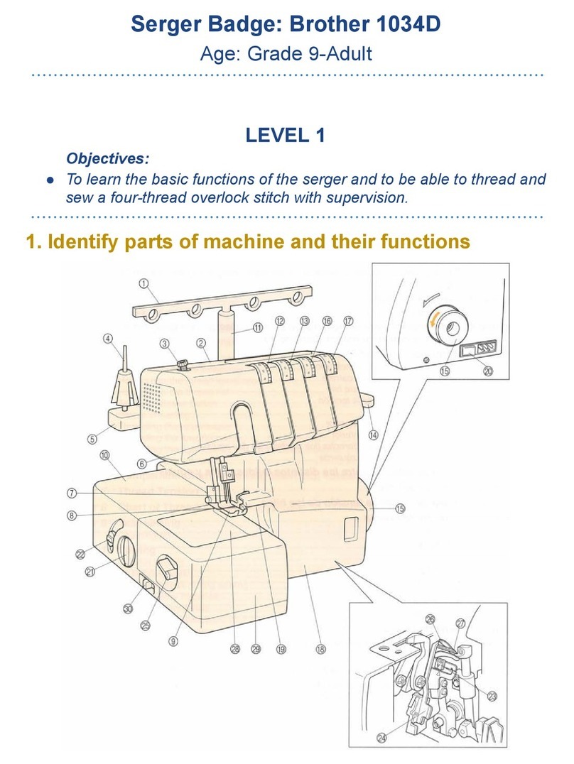 Brother Serger 1034D manual