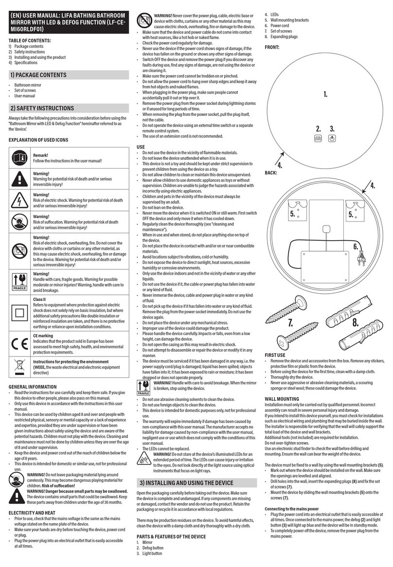 Lifa LF-CE-MI60RLDF01 user manual Lifa LF-CE-MI60RLDF01 user manual