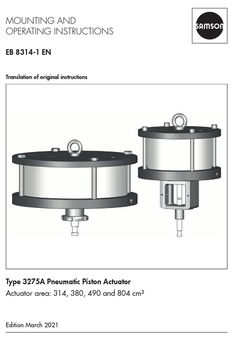 Samson 3275A Mounting and operating instructions