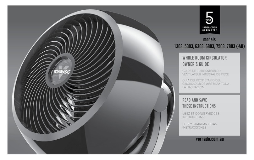 Vornado 1303 User manual