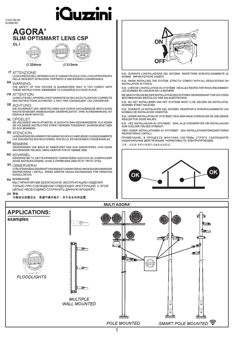 iGuzzini AGORA X829 User manual