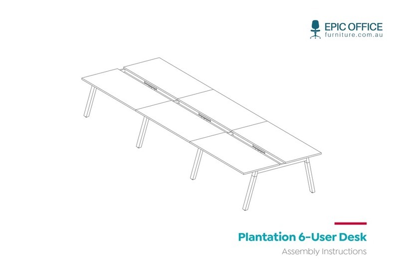 Epic Office Furniture Plantation 6-User Desk User manual