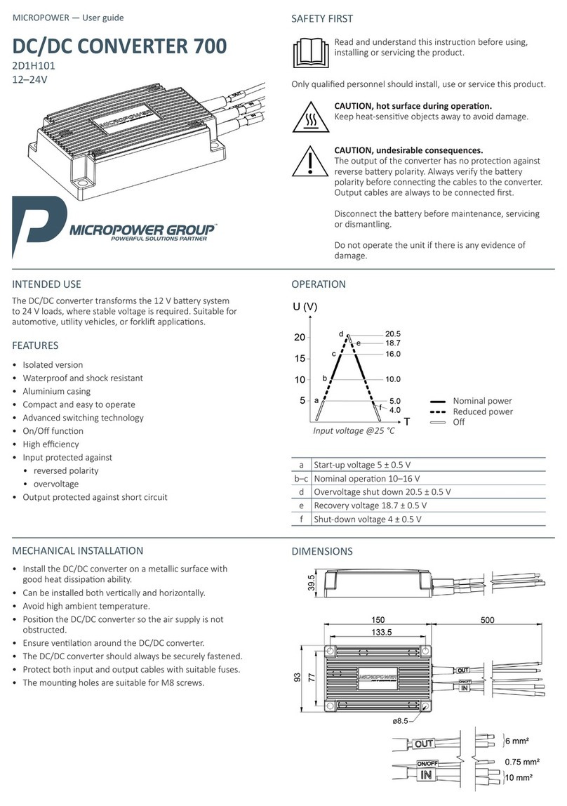 MICRO-POWER 2D1H101 user guide