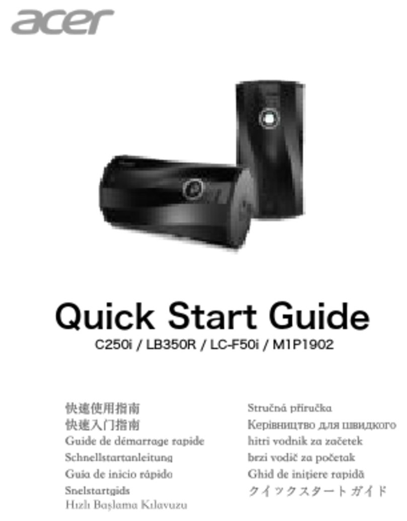 Acer C250i User manual