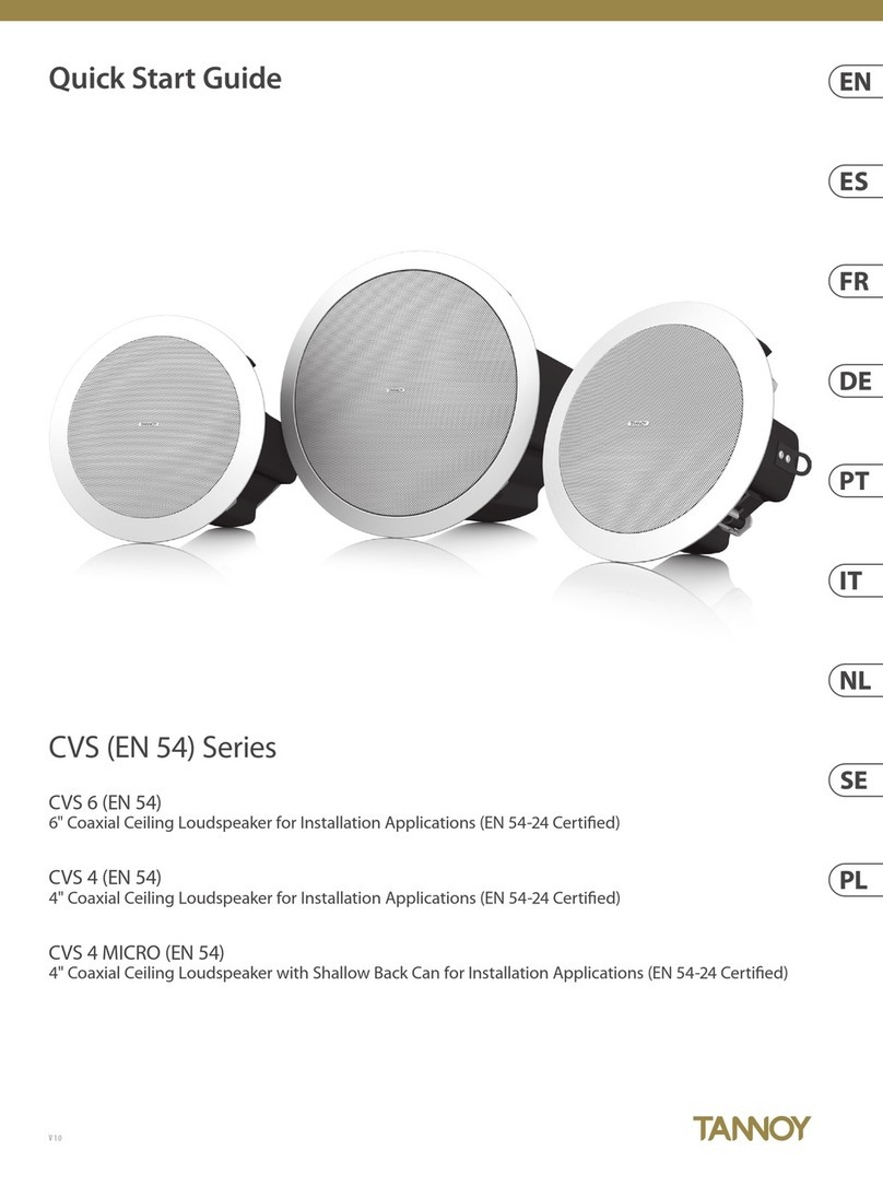 Tannoy CVS Series User manual