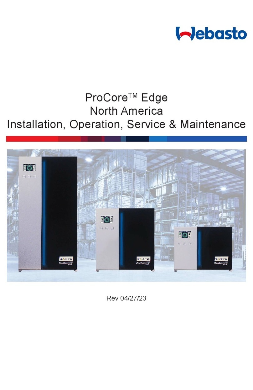 Webasto ProCore Edge Installation and user guide