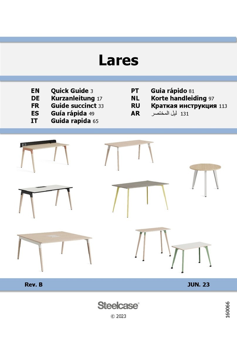 Steelcase Lares Desk User manual