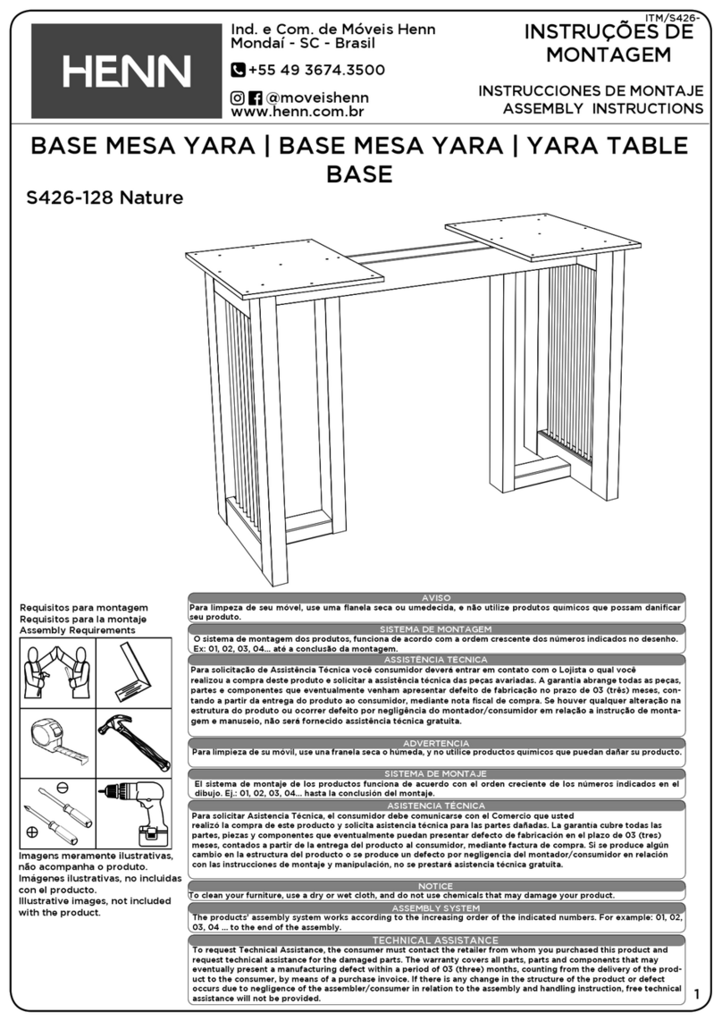 HENN S426-128 Assembly instructions