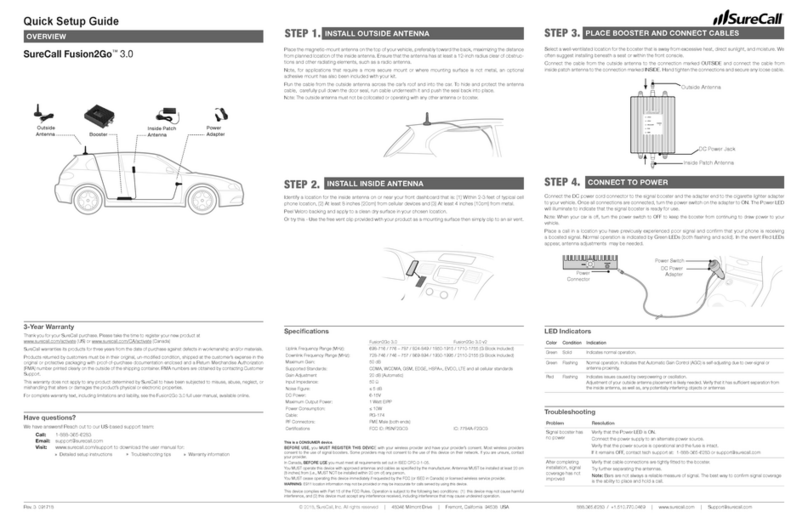 SureCall Fusion2Go 3.0 CA User manual
