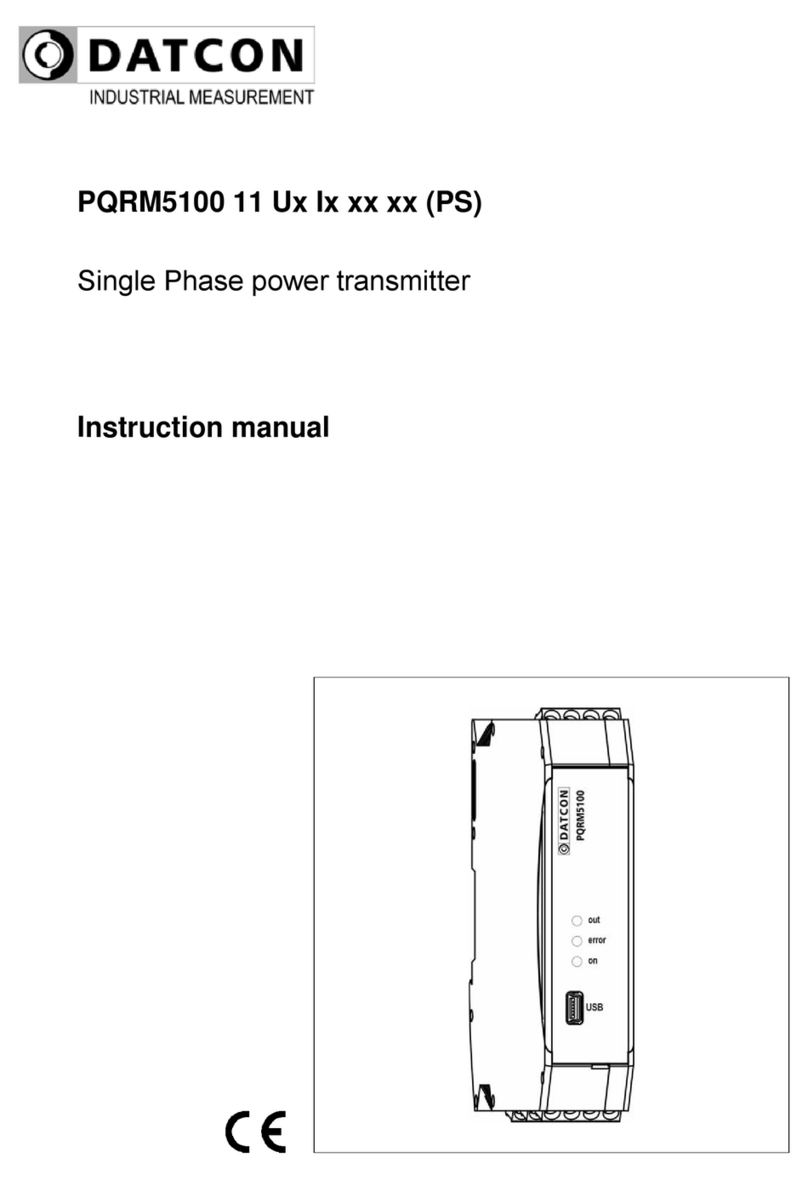 Datcon PQRM5100 11 U I Series instruction manual