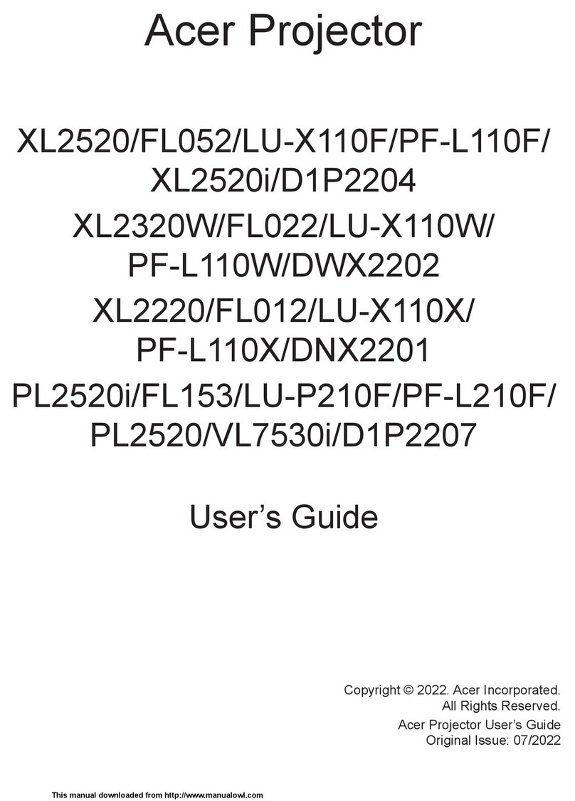 Acer XL2520 user guide