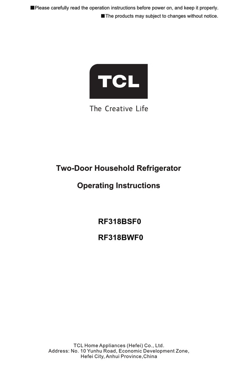 TCL RF318BSF0 operating instructions