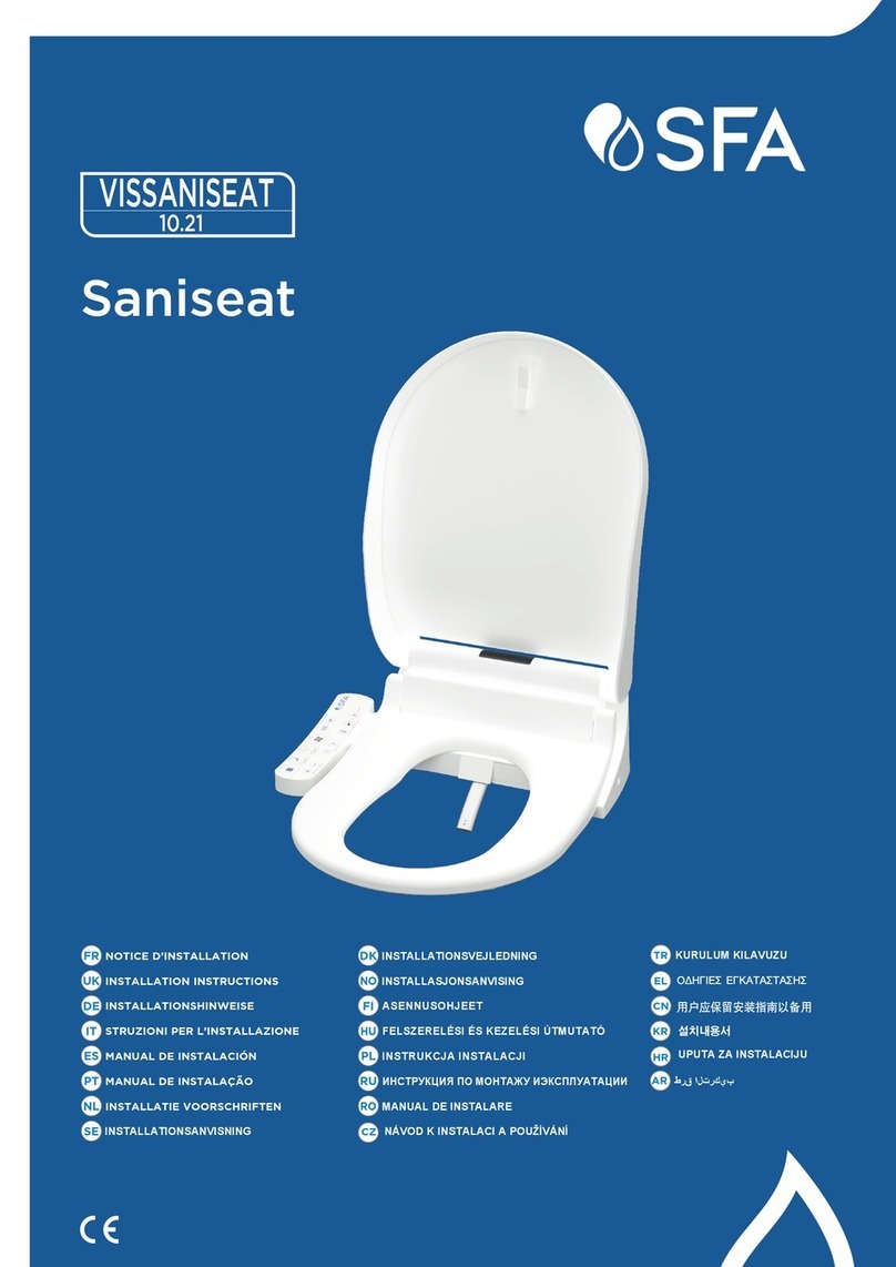 SFA Saniseat installation instructions