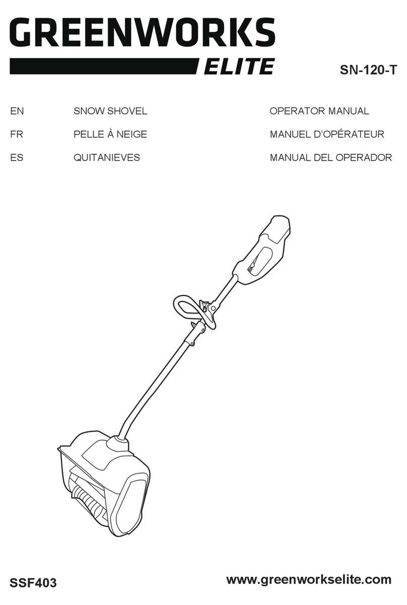 GreenWorks ELITE SN-120-T Operator's manual