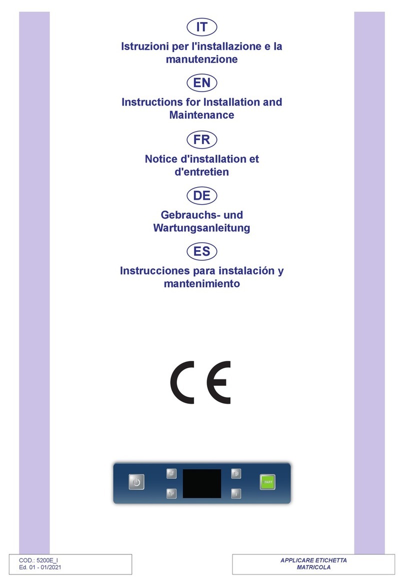gel-o-mat E LEGANCE 50/II K Instruction for installation and maintenance