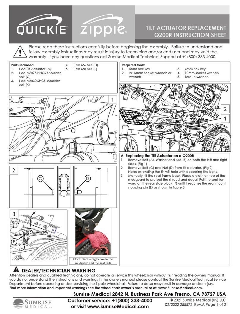 Sunrise Medical Quickie Q200 R User manual