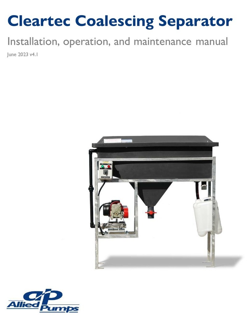 Allied Pumps KCPS 15FS Installation, operation and maintenance manual