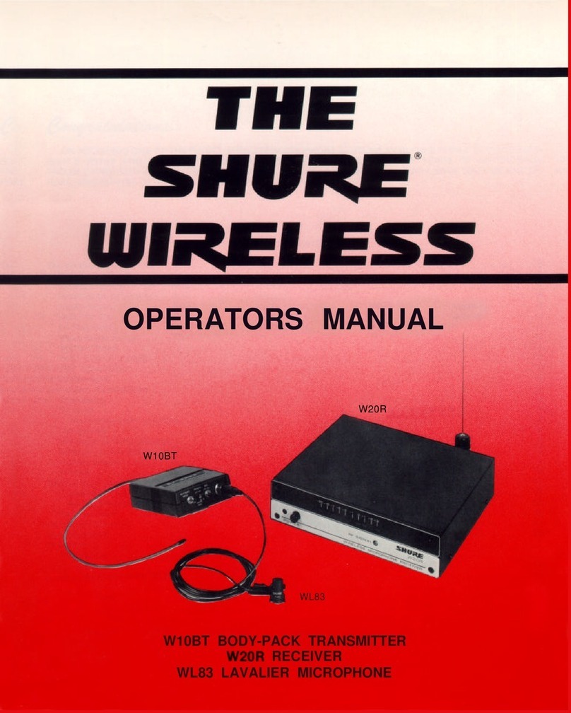 Shure W10BT User manual