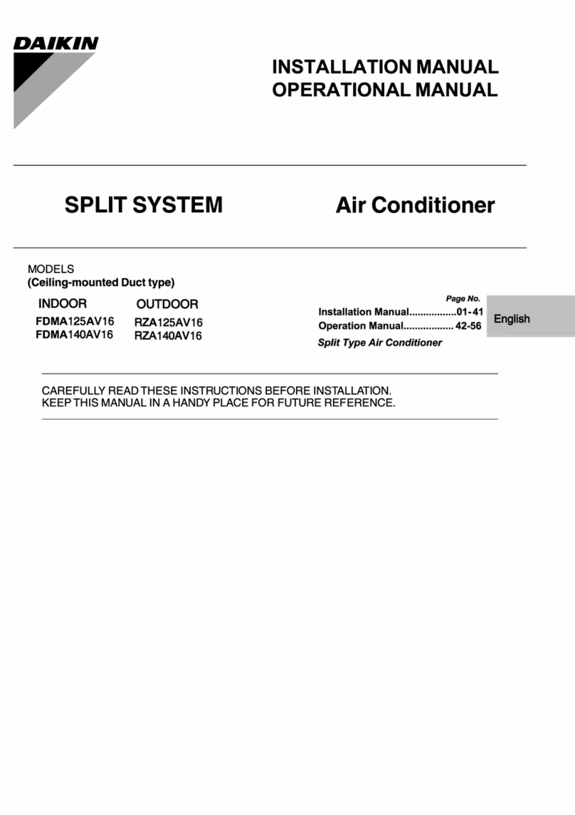 Daikin FDMA125AV16 User manual Daikin FDMA125AV16 User manual