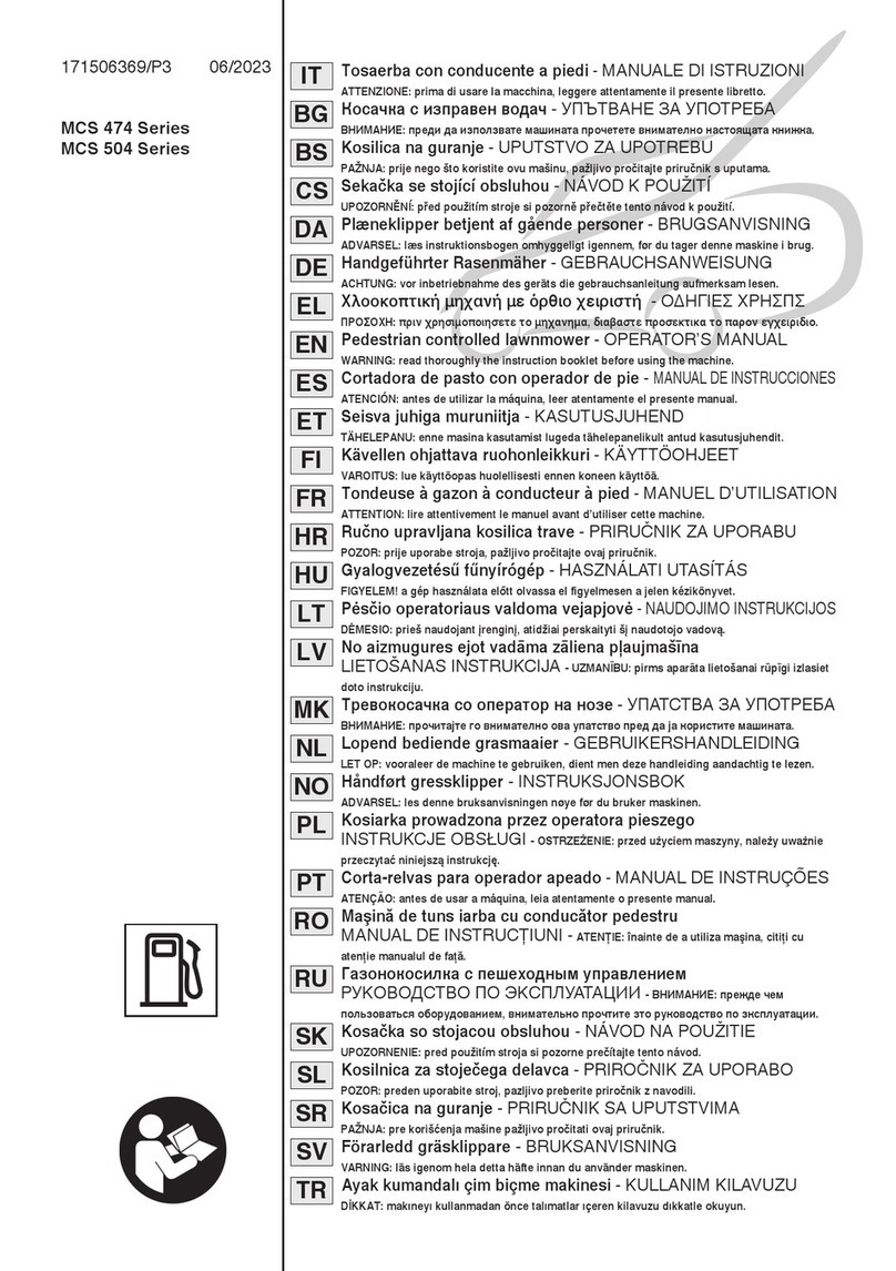 Stiga MCS 474 Series Operator's manual