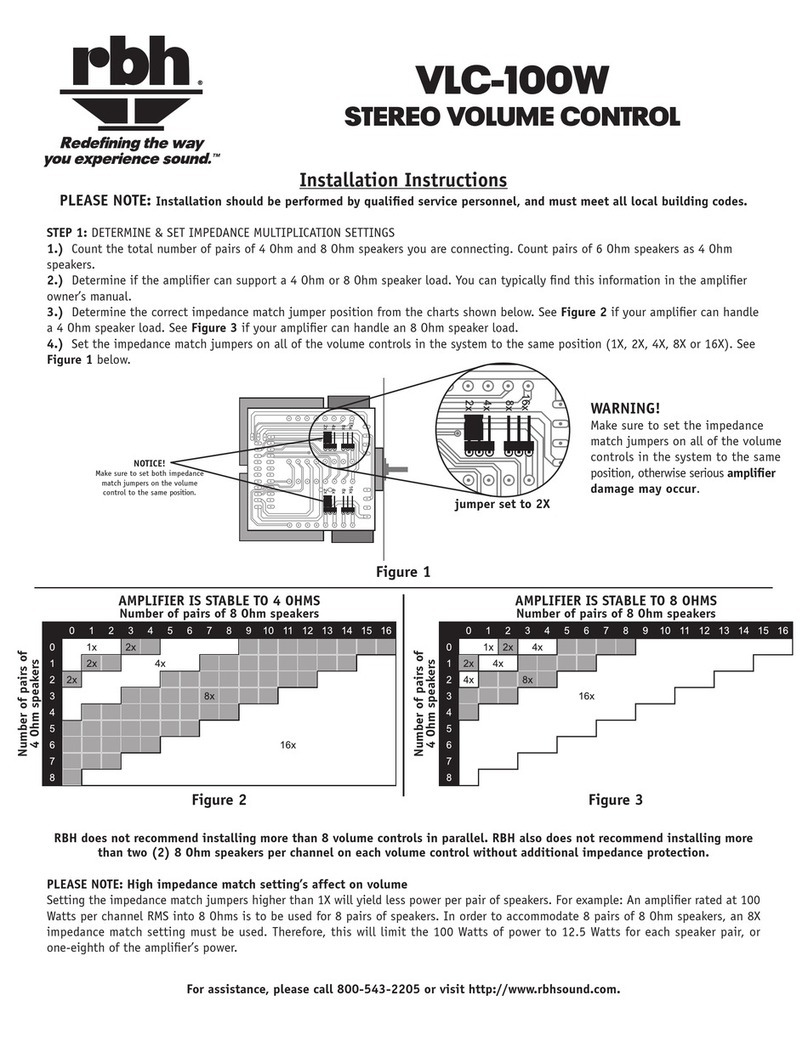 RBH Sound VLC-100W installation instructions