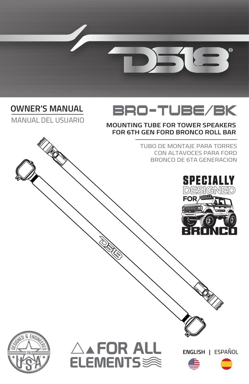 DS18 BRO-TUBE/BK owner's manual
