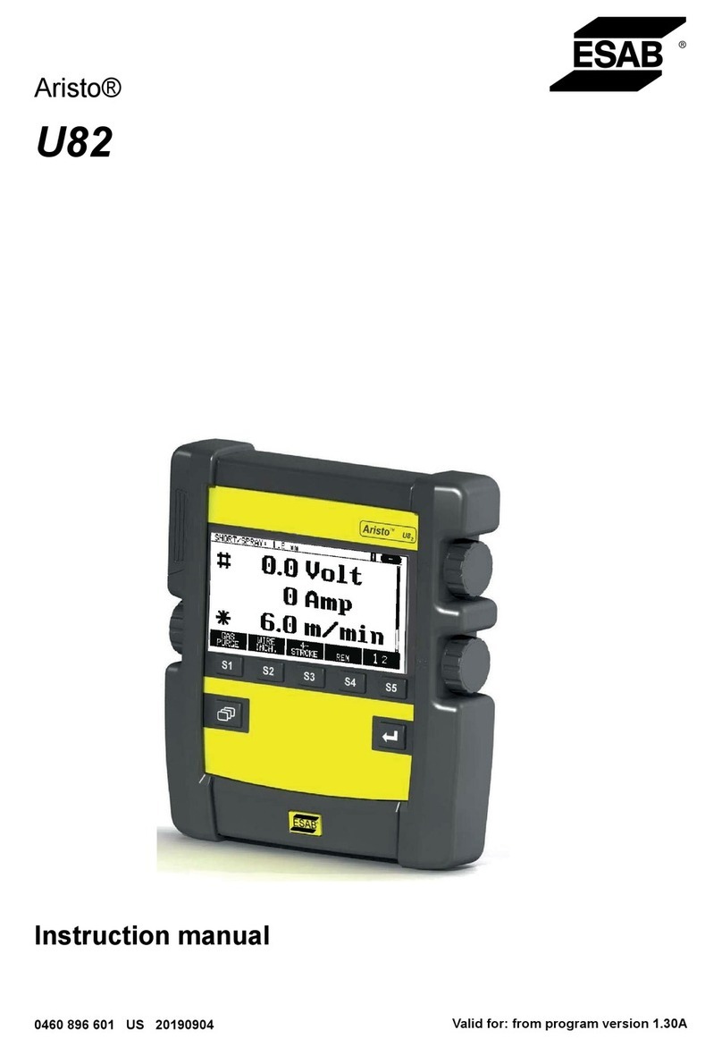 ESAB Aristo U82 User manual