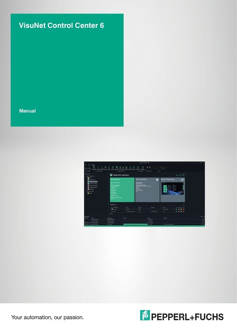 Pepperl+Fuchs VisuNet Control Center 6 User manual