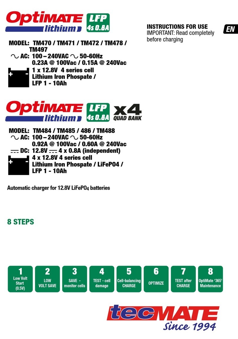 TecMate optimate TM470 User manual