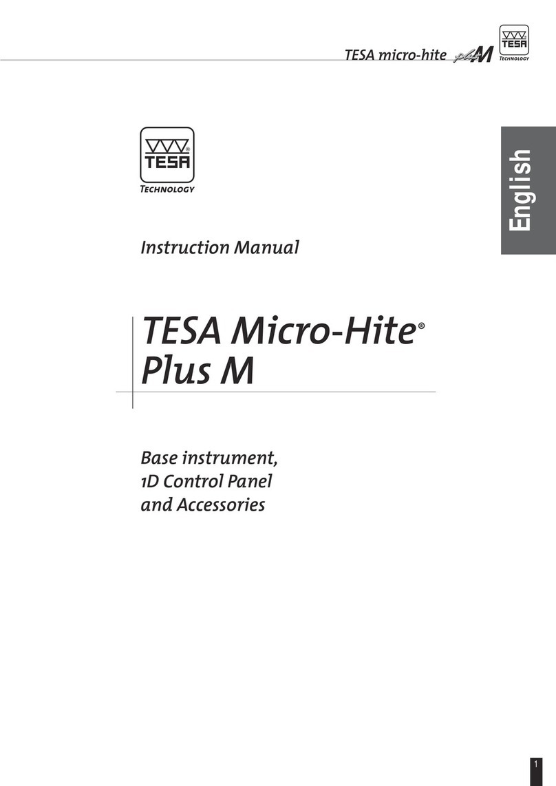 TESA Micro-Hite Plus M instruction manual