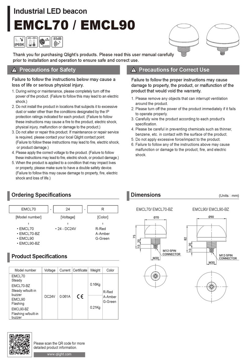 Qlight EMCL70 manual