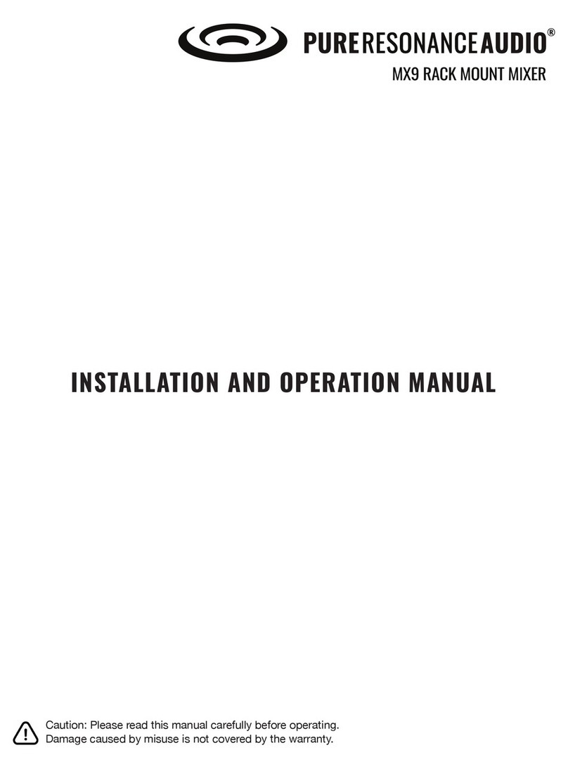 Pure Resonance Audio MX9 User manual