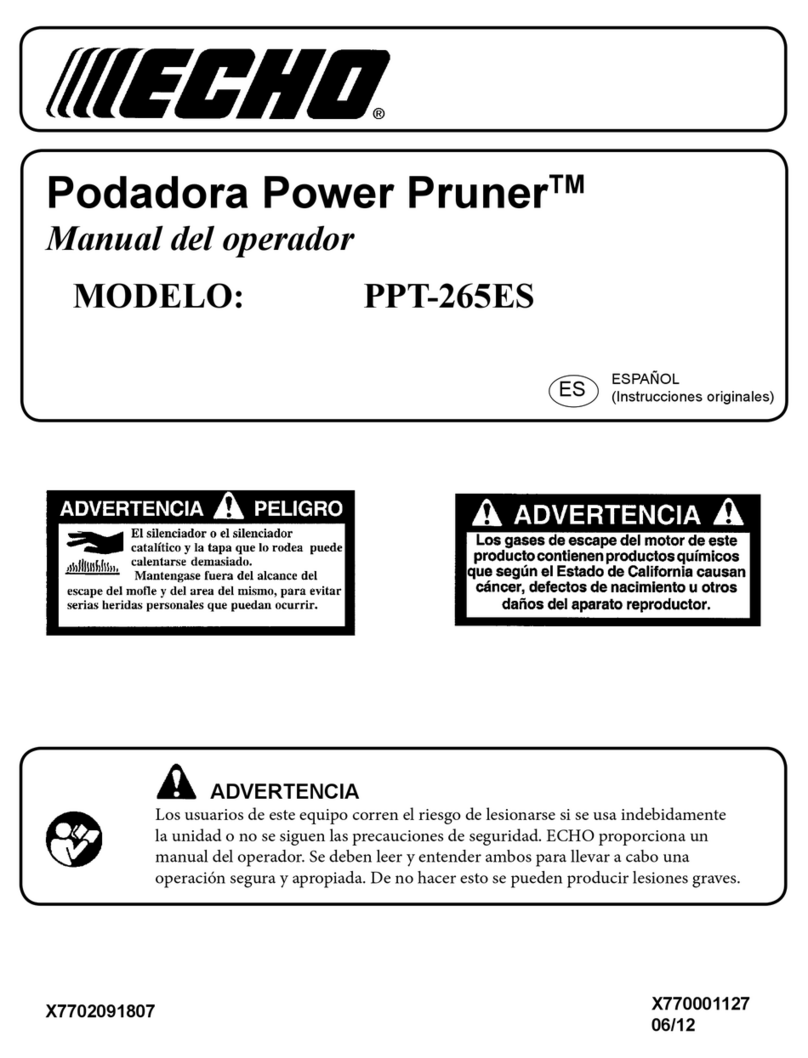 Echo Power Pruner PPT-265ES User manual